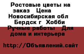 Ростовые цветы на заказ › Цена ­ 600 - Новосибирская обл., Бердск г. Хобби. Ручные работы » Для дома и интерьера   